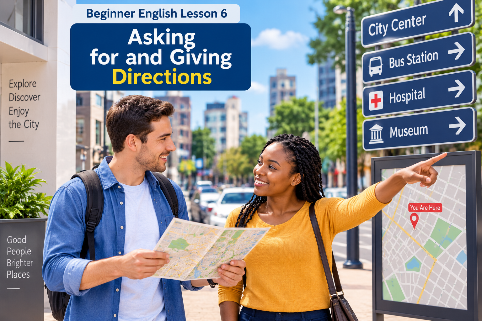 Beginner English Lesson 6: Asking for and Giving Directions