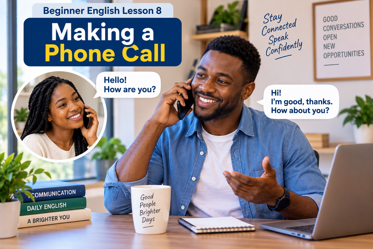 Beginner English Lesson 8: Making a Phone Call